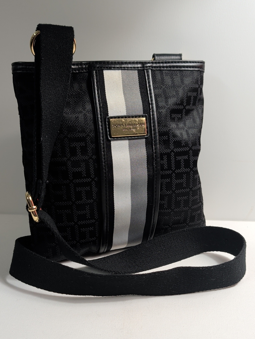 Tommy Hilfiger Signature Monogram Jacquard Crossbody Bag
